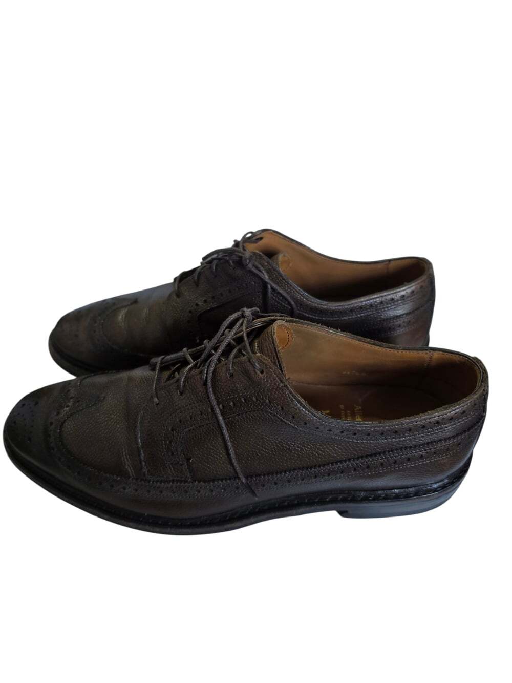 Allen Edmons MacNeil 2.0 Longwing Brogue Brown Leather Dress Shoes Sz 10.5 E